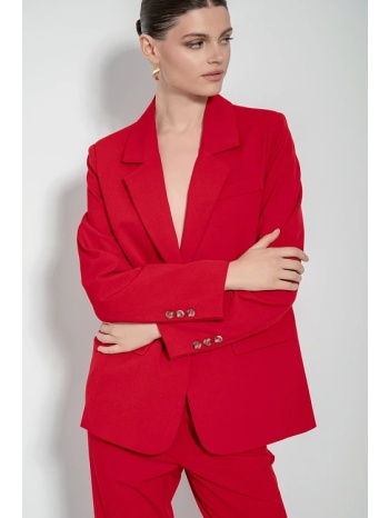 μπλέιζερ με γιακά και τσέπες (red) σε προσφορά