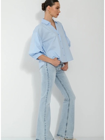 πουκάμισο απο ποπλίνα με puffy μανίκια (ciel) σε προσφορά