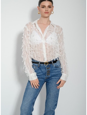 see through πουκάμισο με φτερά (white) σε προσφορά