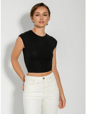 αμάνικο κροπ τοπ (black) σε προσφορά