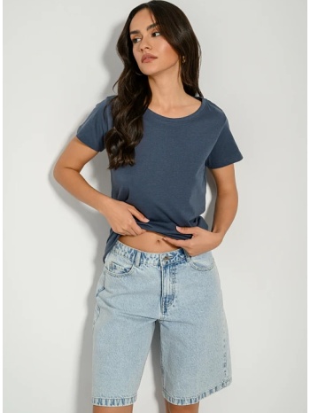 basic t-shirt με στρογγυλή λαιμόκοψη (marine) σε προσφορά