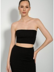 strapless ριπ κροπ τοπ ...