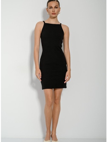 μίνι ριπ φόρεμα με halter λαιμόκοψη (black) σε προσφορά