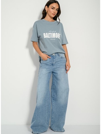 t-shirt με τύπωμα (aquagray) σε προσφορά