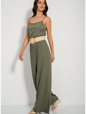 ολόσωμη φόρμα γκοφρέ (khaki)