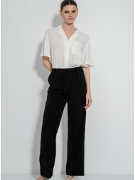 παντελόνι wide leg με ...