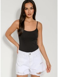 λύκρα τοπ τιραντάκι (black)