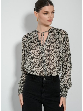 πλισέ floral πουκάμισο με δέσιμο (multi) σε προσφορά