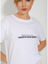 t-shirt με τύπωμα (white)