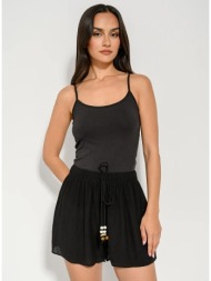 σορτς με λεπτομέρεια στα κορδόνια (black)
