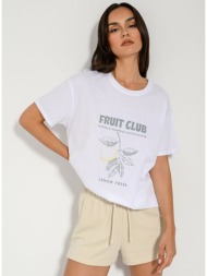 t-shirt με τύπωμα (white)