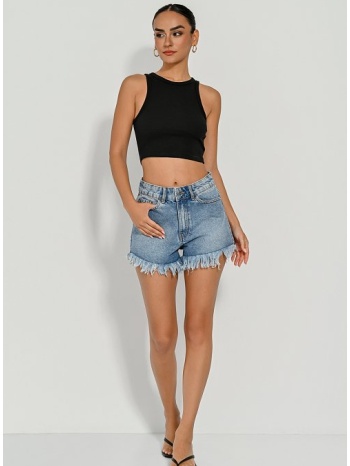 halter ριπ κροπ τοπ (black) σε προσφορά