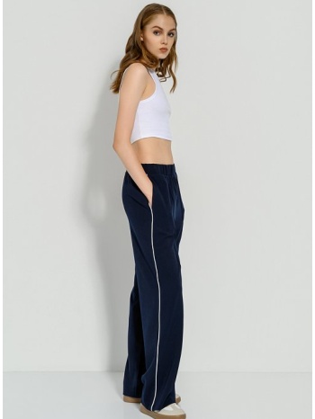 παντελόνι straight leg με ρίγα στο πλάι (marine) σε προσφορά