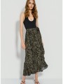 midi κρουαζέ φούστα με boho print (multi)