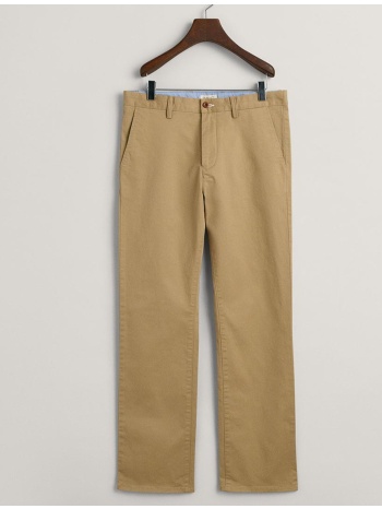 gant παντελονι gant chino 3g915023-248 sandybrown