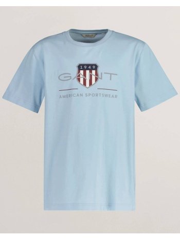 gant μπλουζα κμ archive shield ss t-shirt 3g905229-439