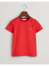 gant μπλουζα κμ shield ss t-shirt 3g805189-620 red