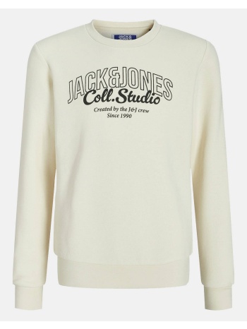 jack&jones jjmakoto sweat crew neck jnr 12279444-antique σε προσφορά