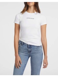 guje gj ss cn slim logo print tee μπλουζα γυναικειο w4yi01j1314-g011 white