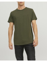 jack&jones μπλουζα jjebasher tee o-neck ss noos 12182498-forest night green