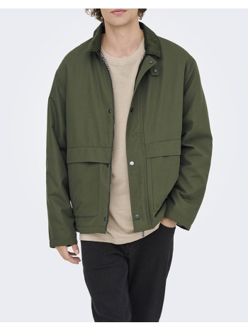 only & sons onskosmo padded jacket otw vd 22034856-olive σε προσφορά