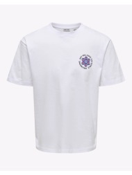 only&sons onsfred claude rlx ss tee 22035542-bright whiteartwillsavetheworld white