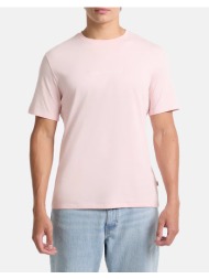 guess jeans gj ss cn slim logo embro tee μπλουζα ανδρικο m4yi52k8hm0-g6r4 lightpink
