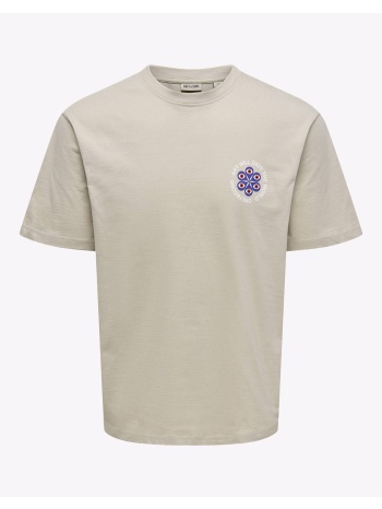 only&sons onsfred claude rlx ss tee 22035542-silver σε προσφορά