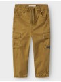 name it nmmben cargo r twi pant 1771-hi noos 13212620-dull gold tan