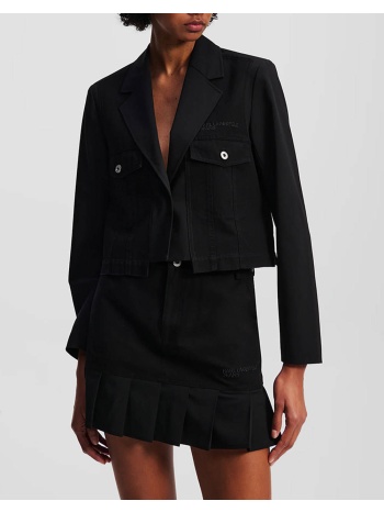 karl lagerfeld jeans klj utility blazer a3w14019-999 black σε προσφορά