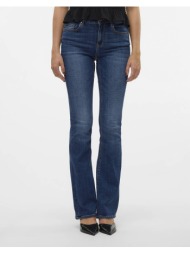 vero moda vmflash mr flared jeans li3110 ga noos 10310511-dark blue denim denimdarkblue