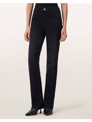 all saints haldan slim bootcut w068eb-washed black σε προσφορά