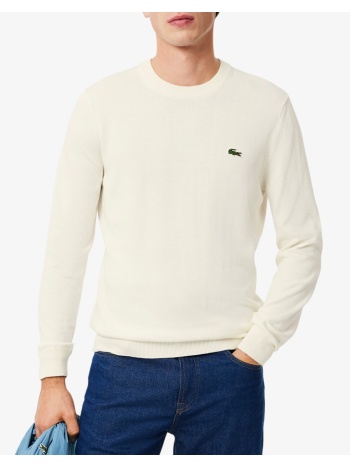 lacoste πουλοβερ μμ sweater 3ah1985-70v offwhite