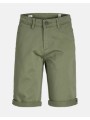 jack&jones jpstbowie jjshorts solid sn jnr 12172213-deep lichen green khaki