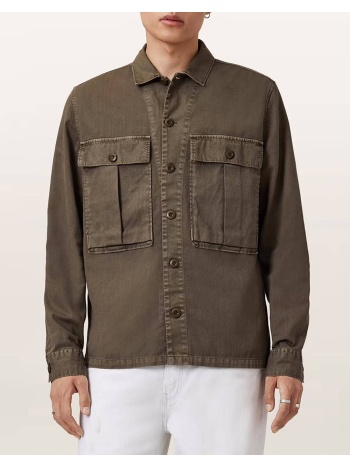 all saints albyn ls shirt m018sd-pastoral green darkgreen σε προσφορά