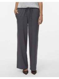 vero moda vmmilly lw wide string pant noos 10331924-dark grey melange darkgray
