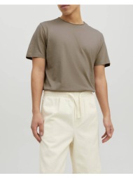 jack&jones μπλουζα jjebasher tee o-neck ss noos 12182498-crockery darkolivegreen