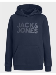 jack&jones sweat hood noos 12152841-navy blazerjrlargeprintw.navyblazer darkblue