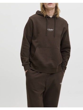 jack&jones jjesoho sweat hood noos 12278789-delicioso brown