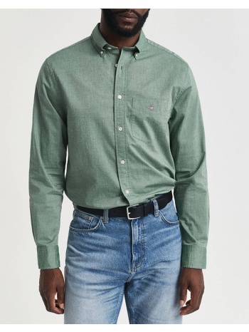 gant υποκαμισο μμ reg poplin shirt 3g3000100-338 green