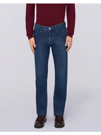 trussardi jeans -5 tasche 380 icon in denim blue stone σε προσφορά