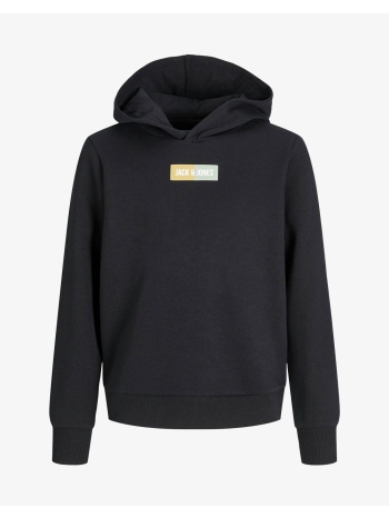 jack&jones jjpan sweat hood jnr 12279587-black black σε προσφορά