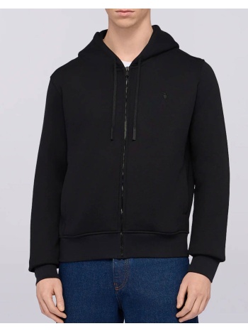 trusardi sweat-felpa con zip e cappuccio in jersey σε προσφορά