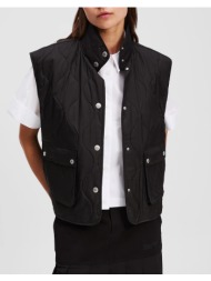 karl lagerfeld jeans klj quilted vest a3w15039-999 black