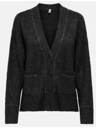 only onlelsie ls studs cardigan cc knt 15350625-blacksilver studs black