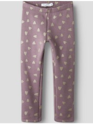 name it nmftavina sweat fleece legging bru noos 13235559-grape shakew. glitter hearts darkpink