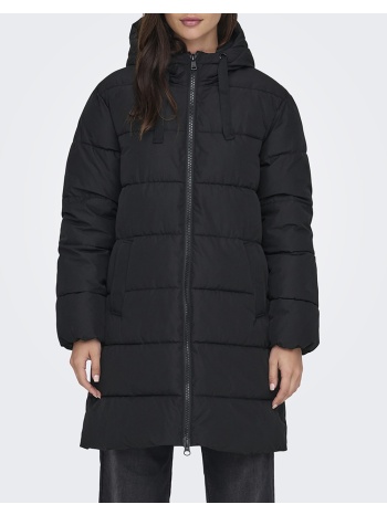 only onlclair puffer hood coat cc otw 15323232-black black σε προσφορά