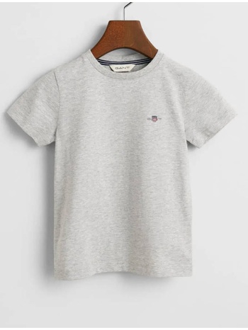 gant μπλουζα κμ shield ss t-shirt 3g805189-94 lightgray