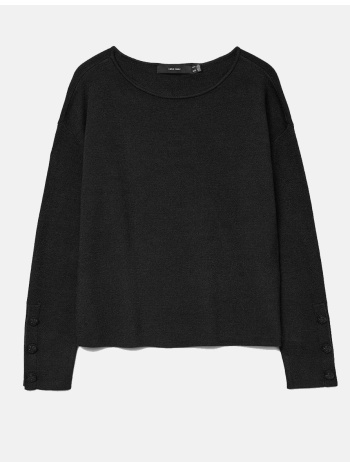 vero moda vmgold ls boatneck pullover 10332177-black black σε προσφορά