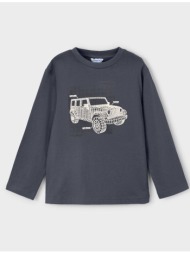 mayoral μπλουζα μακρ glow in the dark 04088-037 steelblue